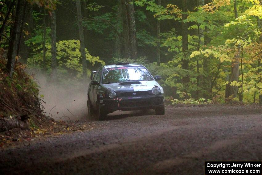 John Farrow / Michael Farrow Subaru WRX on SS16, Mount Marquette.