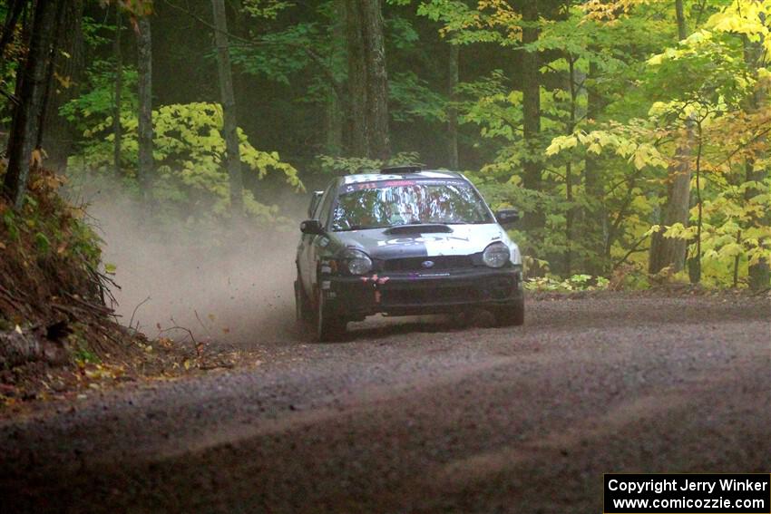 John Farrow / Michael Farrow Subaru WRX on SS16, Mount Marquette.