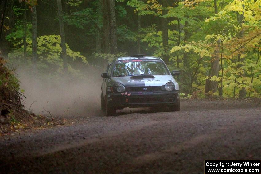 John Farrow / Michael Farrow Subaru WRX on SS16, Mount Marquette.