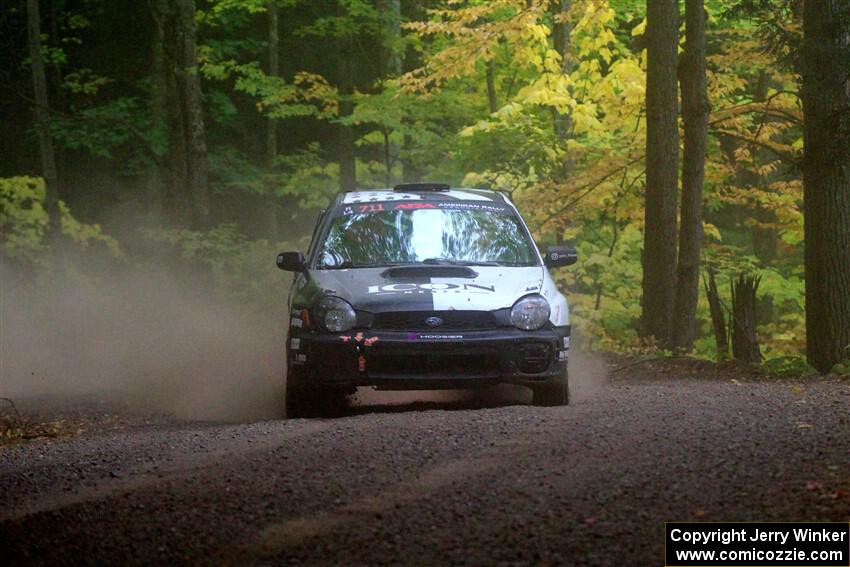 John Farrow / Michael Farrow Subaru WRX on SS16, Mount Marquette.