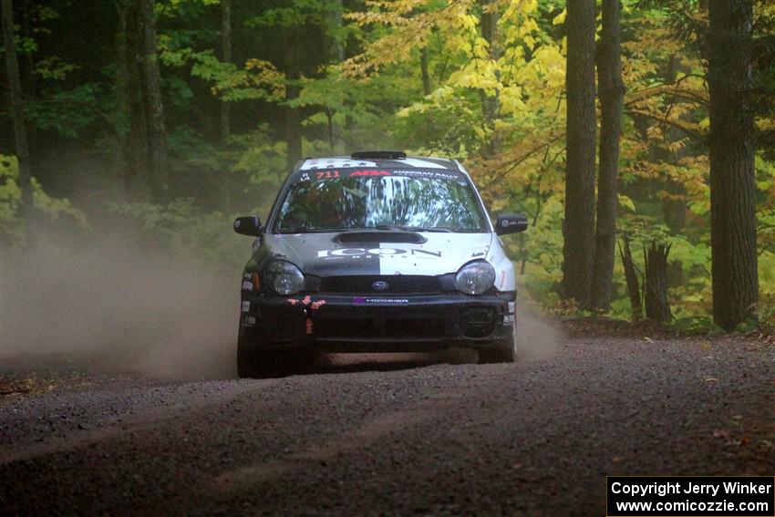 John Farrow / Michael Farrow Subaru WRX on SS16, Mount Marquette.