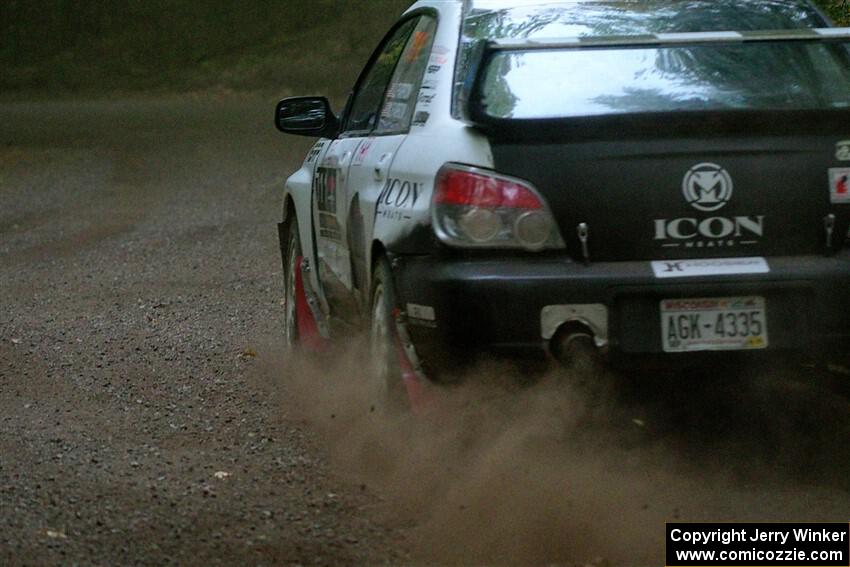 John Farrow / Michael Farrow Subaru WRX on SS16, Mount Marquette.