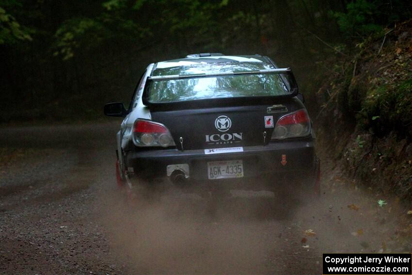 John Farrow / Michael Farrow Subaru WRX on SS16, Mount Marquette.