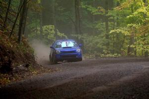 Jimmy Pelizzari / Kate Stevens Subaru WRX on SS16, Mount Marquette.