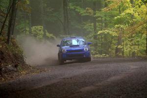 Jimmy Pelizzari / Kate Stevens Subaru WRX on SS16, Mount Marquette.