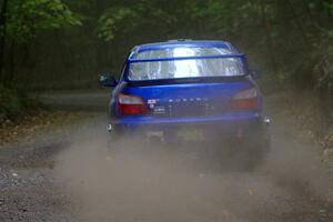 Jimmy Pelizzari / Kate Stevens Subaru WRX on SS16, Mount Marquette.