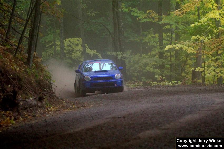 Jimmy Pelizzari / Kate Stevens Subaru WRX on SS16, Mount Marquette.