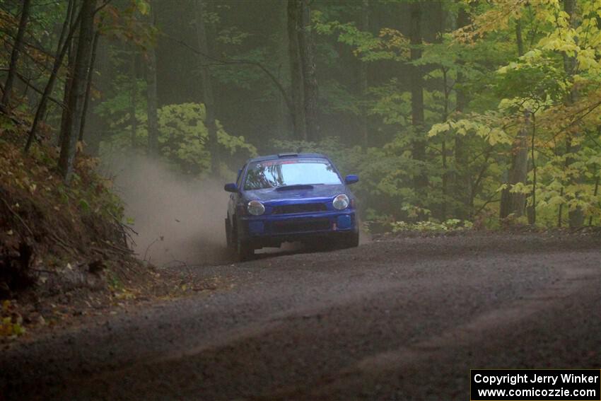 Jimmy Pelizzari / Kate Stevens Subaru WRX on SS16, Mount Marquette.