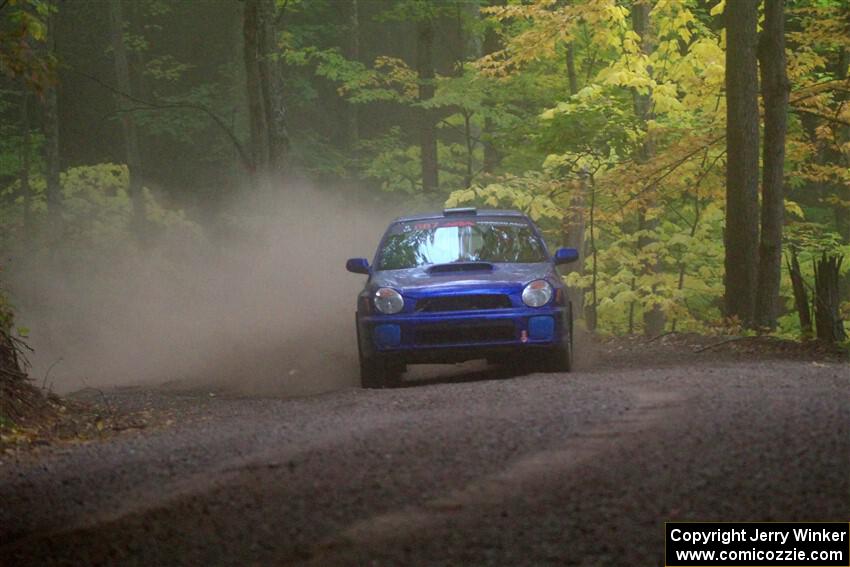 Jimmy Pelizzari / Kate Stevens Subaru WRX on SS16, Mount Marquette.