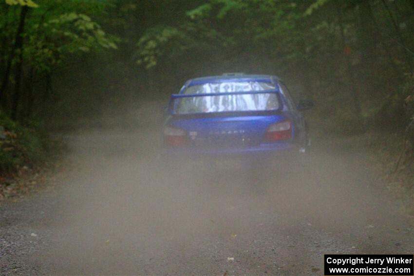 Jimmy Pelizzari / Kate Stevens Subaru WRX on SS16, Mount Marquette.