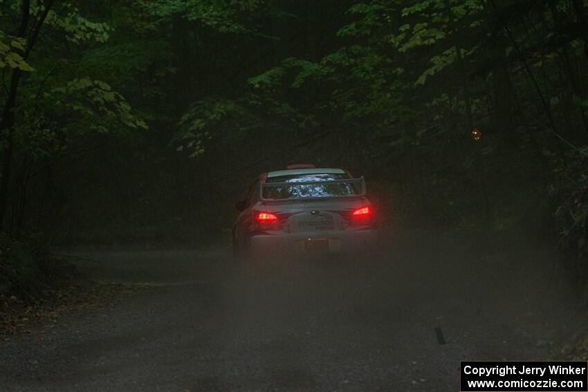 Andrew Layton / Joe Layton Subaru Impreza on SS16, Mount Marquette.