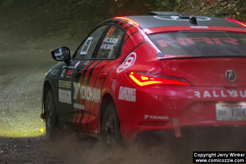 Chris Sladek / Weston Davis Acura Integra on SS16, Mount Marquette.