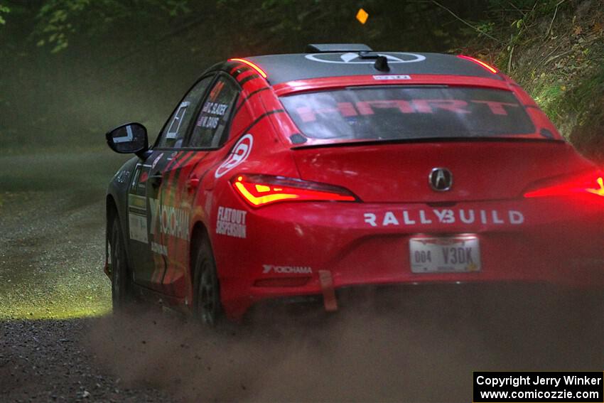 Chris Sladek / Weston Davis Acura Integra on SS16, Mount Marquette.