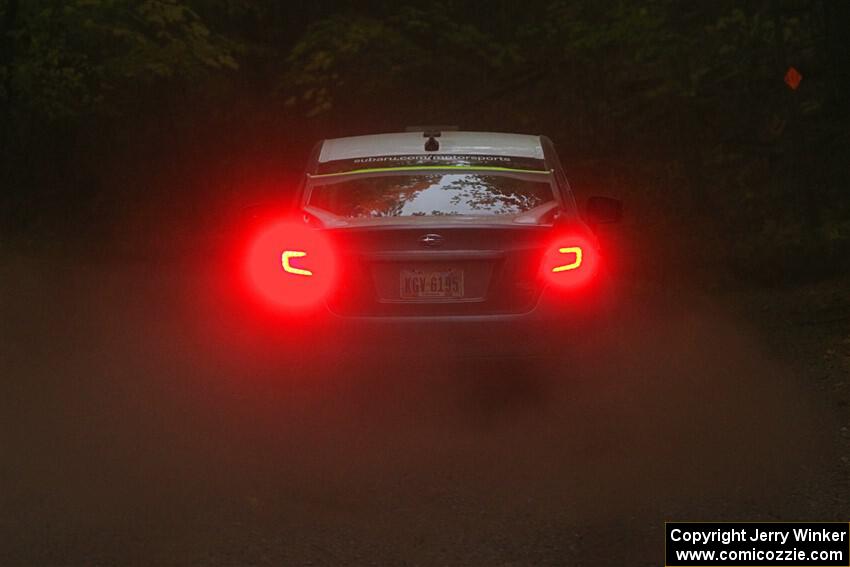 Tim Rooney / Claudia Barbera-Pullen Subaru WRX STi on SS16, Mount Marquette.