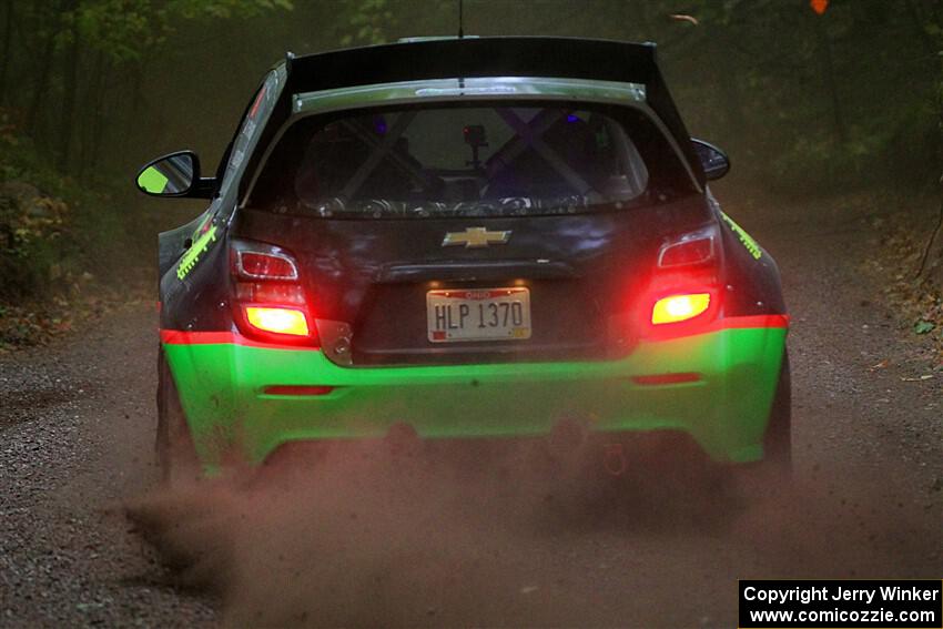 Pat Moro / Ole Holter Chevy Sonic LS on SS16, Mount Marquette.