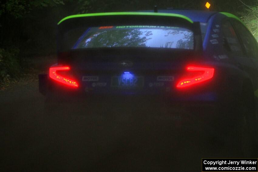 Travis Pastrana / Rhianon Gelsomino Subaru WRX ARA24 on SS16, Mount Marquette.