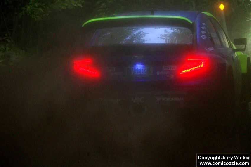 Travis Pastrana / Rhianon Gelsomino Subaru WRX ARA24 on SS16, Mount Marquette.