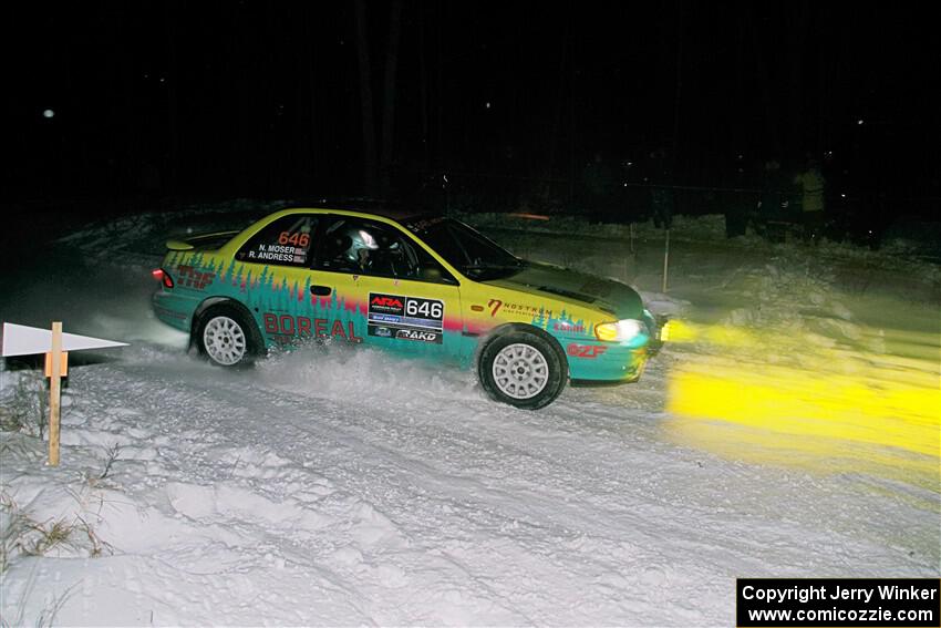 Reid Andress / Neil Moser Subaru Impreza on SS4, Orchard-Shoreline.