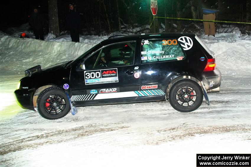 Chase Blakely / Mike Callaway VW GTI on SS7, Agren-Hunters II.