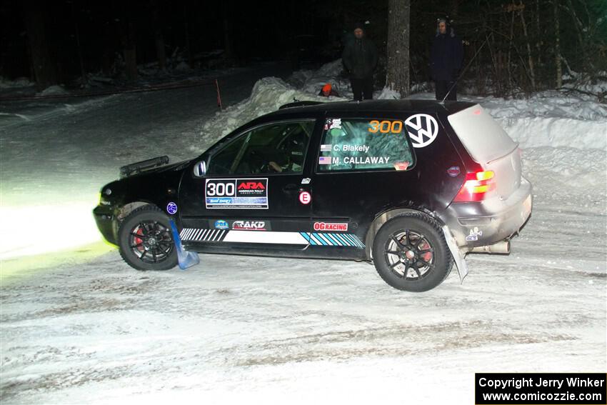Chase Blakely / Mike Callaway VW GTI on SS7, Agren-Hunters II.