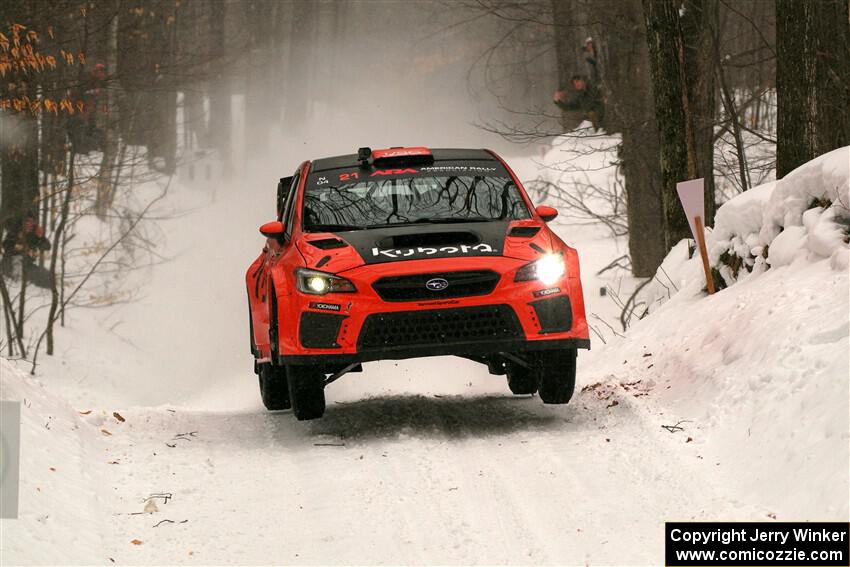 Conner Martell / Alex Gelsomino Subaru WRX STi on SS9, Old State-Huff I.