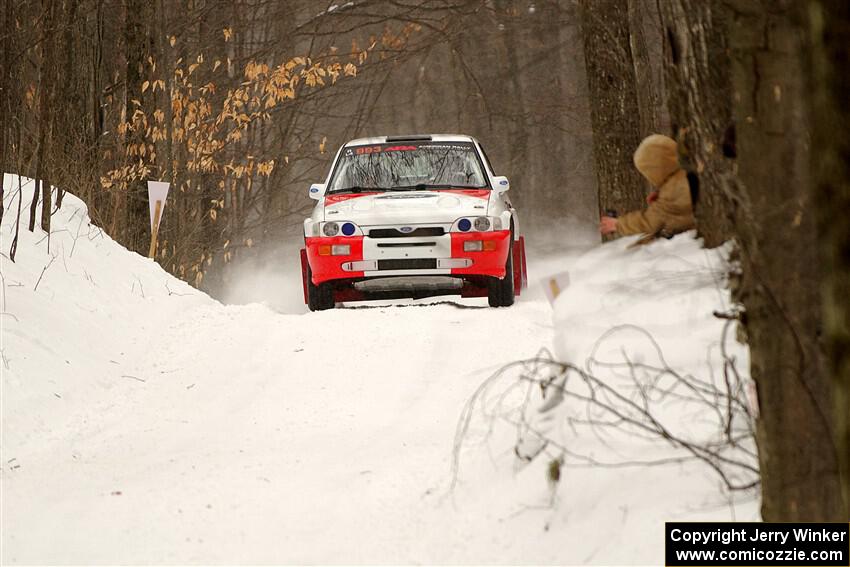 Mike Tirpack / Chris Rotolo Ford Escort Cosworth RS on SS9, Old State-Huff I.