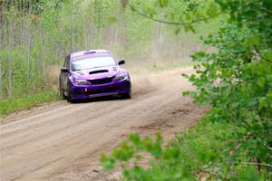 Silas Himes / Aleut Hatfield Subaru WRX STi on SS2, Kabekona I.