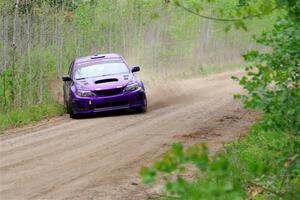 Silas Himes / Aleut Hatfield Subaru WRX STi on SS2, Kabekona I.
