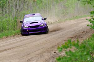 Silas Himes / Aleut Hatfield Subaru WRX STi on SS2, Kabekona I.