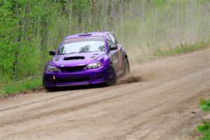 Silas Himes / Aleut Hatfield Subaru WRX STi on SS2, Kabekona I.