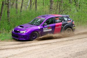 Silas Himes / Aleut Hatfield Subaru WRX STi on SS2, Kabekona I.