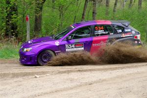 Silas Himes / Aleut Hatfield Subaru WRX STi on SS2, Kabekona I.