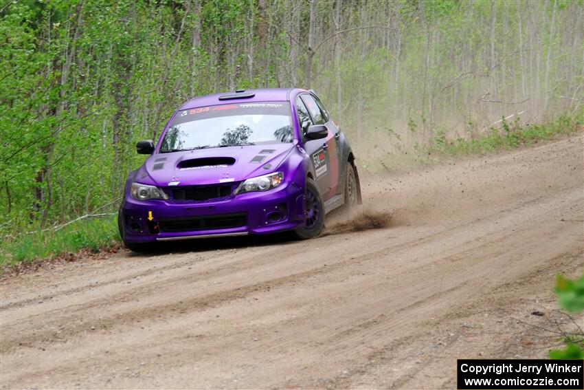 Silas Himes / Aleut Hatfield Subaru WRX STi on SS2, Kabekona I.