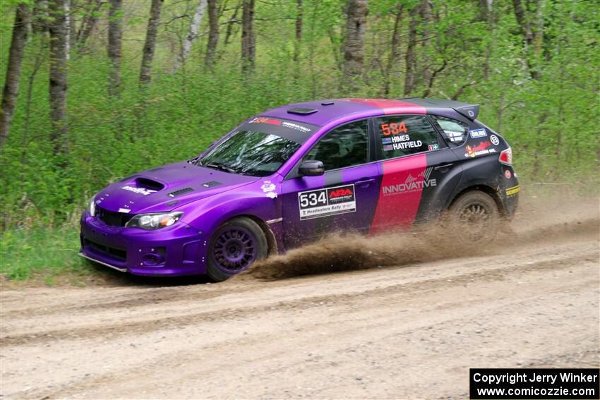 Silas Himes / Aleut Hatfield Subaru WRX STi on SS2, Kabekona I.