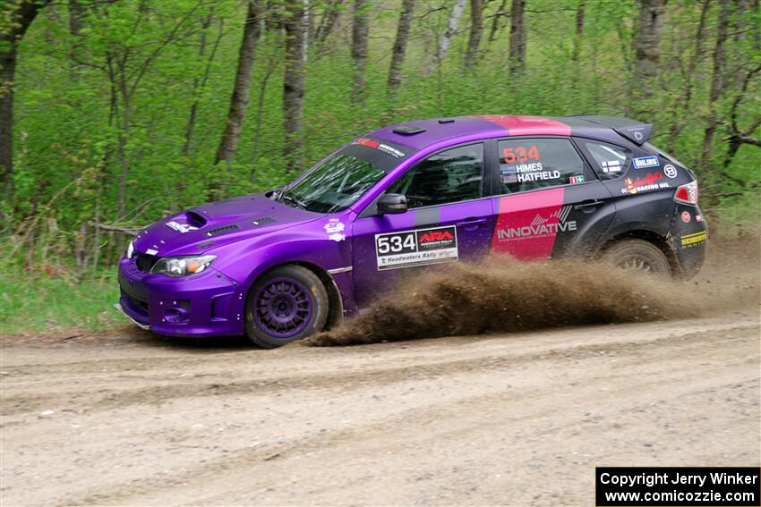 Silas Himes / Aleut Hatfield Subaru WRX STi on SS2, Kabekona I.