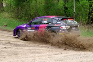 Silas Himes / Aleut Hatfield Subaru WRX STi on SS2, Kabekona I.
