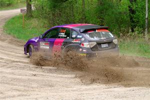 Silas Himes / Aleut Hatfield Subaru WRX STi on SS2, Kabekona I.