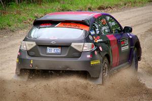 Silas Himes / Aleut Hatfield Subaru WRX STi on SS2, Kabekona I.