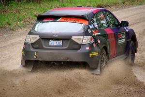 Silas Himes / Aleut Hatfield Subaru WRX STi on SS2, Kabekona I.