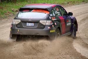 Silas Himes / Aleut Hatfield Subaru WRX STi on SS2, Kabekona I.