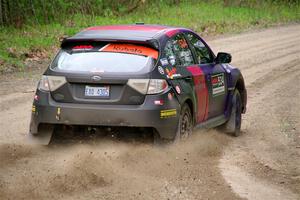 Silas Himes / Aleut Hatfield Subaru WRX STi on SS2, Kabekona I.