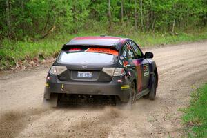 Silas Himes / Aleut Hatfield Subaru WRX STi on SS2, Kabekona I.