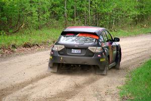 Silas Himes / Aleut Hatfield Subaru WRX STi on SS2, Kabekona I.