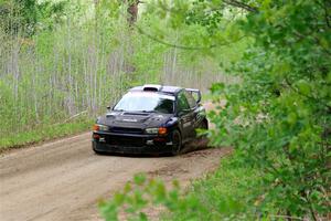 Dusty Peterke / Robert Judge Subaru Impreza on SS2, Kabekona I.