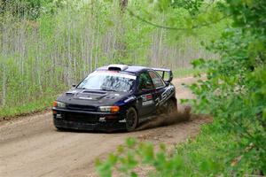 Dusty Peterke / Robert Judge Subaru Impreza on SS2, Kabekona I.