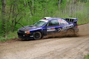 Dusty Peterke / Robert Judge Subaru Impreza on SS2, Kabekona I.