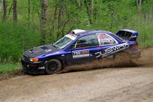 Dusty Peterke / Robert Judge Subaru Impreza on SS2, Kabekona I.