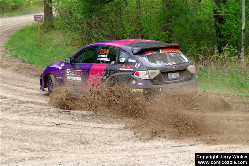 Silas Himes / Aleut Hatfield Subaru WRX STi on SS2, Kabekona I.