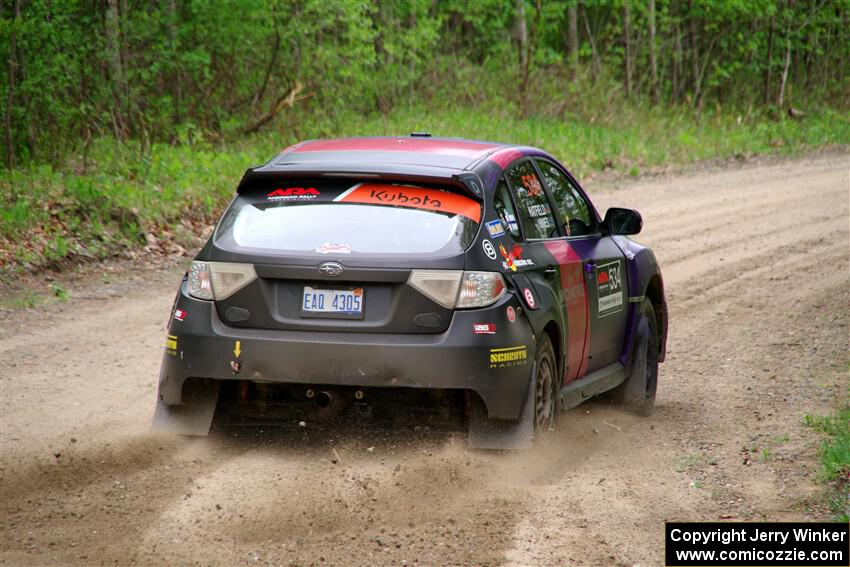 Silas Himes / Aleut Hatfield Subaru WRX STi on SS2, Kabekona I.