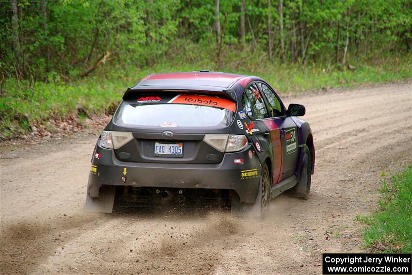 Silas Himes / Aleut Hatfield Subaru WRX STi on SS2, Kabekona I.
